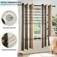 thumbnail image 3 of Yayeee Window Curtains Set of 2 for Living Room Light Filtering 63"x42", Beige Abstract Dots, 3 of 7