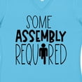 thumbnail image 4 of Inktastic Some Assembly Required Right Leg Amputee Women's V-Neck T-Shirt, 4 of 5