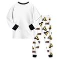 thumbnail image 4 of Gubotare Toddler 2 Piece Pajamas Boys Pajamas Long Sleeve Pjs Set Pajamas Breathable Easy-on Elastic Waistband 3T 4T (Black,3-4 Years), 4 of 8