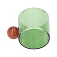 thumbnail image 3 of Glass Coffee Cup, 4 Ounce Mini Tea Cup With Wooden Handle For Coffee Beer Tea, 3 of 8