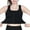 Black, variant on Timegard Plus Size Bras for Women Zip up Longline Sports Bras High Support Back Crisscross Comfort Bras