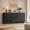 Black, variant on 65.7" Buffet Cabinet with Storage, 4 Doors, Walnut Modern Coffee Bar Sideboard with Adjustable Shelves,Long Sideboard Buffet Table