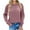Pink, variant on Kukoosong Corduroy Tops for Women Casual Rund Neck Long Sleeve Sweatshirts Fall Fashion Loose Tunic Pullover