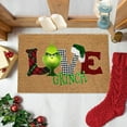 thumbnail image 3 of Grinch Decor Grinch Christmas Decorations Bathroom Grinch Christmas Decorations Christmas Festival Decoration Front Door Carpet Indoor Outdoor Anti-Skid Mat, 3 of 5