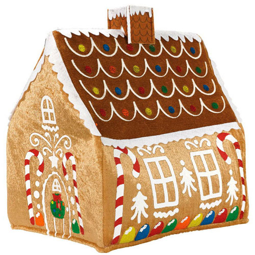 plush gingerbread house