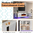 thumbnail image 4 of Amerlife 3-Piece Wall Set, 70" Tv Stand, Fireplace, White, 4 of 6