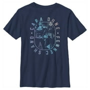Boy's Star Wars: The Mandalorian Female Mercenaries Gradient Graphic Tee Navy Blue Small