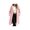 Pink, variant on Zynoxe Women's Hooded Jackets With Side Pockets Casual Solid Color Long Sleeve Fuzzy Fleece Coat Relaxed Mid-Length Open Front Cardigan Jackets Warm Plush Outerwear Jackets for Women S