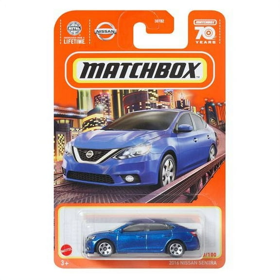 2023 Matchbox Diecast Vehicles - 2016 Nissan Sentra (70/100)