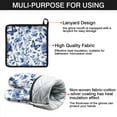 thumbnail image 7 of Blue Roses and Butterflies Pattern Kitchen Oven Mitt and Pot Holder Sets 4 Pcs for Baking, Cooking and Grilling, Heat Resistant Up To 392 °F, 7 of 7