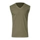 thumbnail image 4 of pstuiky Camisetas sin mangas para hombre, Camiseta deportiva informal sin mangas con cuello liso a la moda para hombre Camisas de hombre xl, 4 of 5