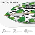 thumbnail image 3 of KLL Broccoli 2 Decorative Throw Pillow Covers Velvet Soft for Couch Sofa Bedroom Living Room Outdoor (No pillow core)- 18"x18", 3 of 5