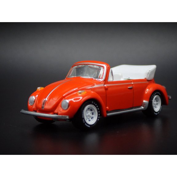 Open Box 1975 75 VW VOLKSWAGEN SUPER BEETLE BUG CONVERTIBLE 1/64 SCALE DIECAST MODEL CAR
