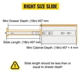 thumbnail image 4 of Diapositivas para cajones VEVOR de 45 cm, 1 par de cierres, 227 kg, capacidad de carga, 4 of 7
