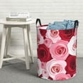 thumbnail image 5 of Picia Rose Large Laundry Basket, Waterproof, Freestanding Laundry Hamper, Collapsible Tall Clothes Hamper with Extended Handles-, 5 of 8