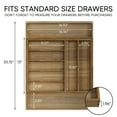 thumbnail image 3 of Semiocthome Acacia Wood Silverware Organizer Expandable Storage Drawer Organizer for Kitchen,9 Slot, 3 of 9