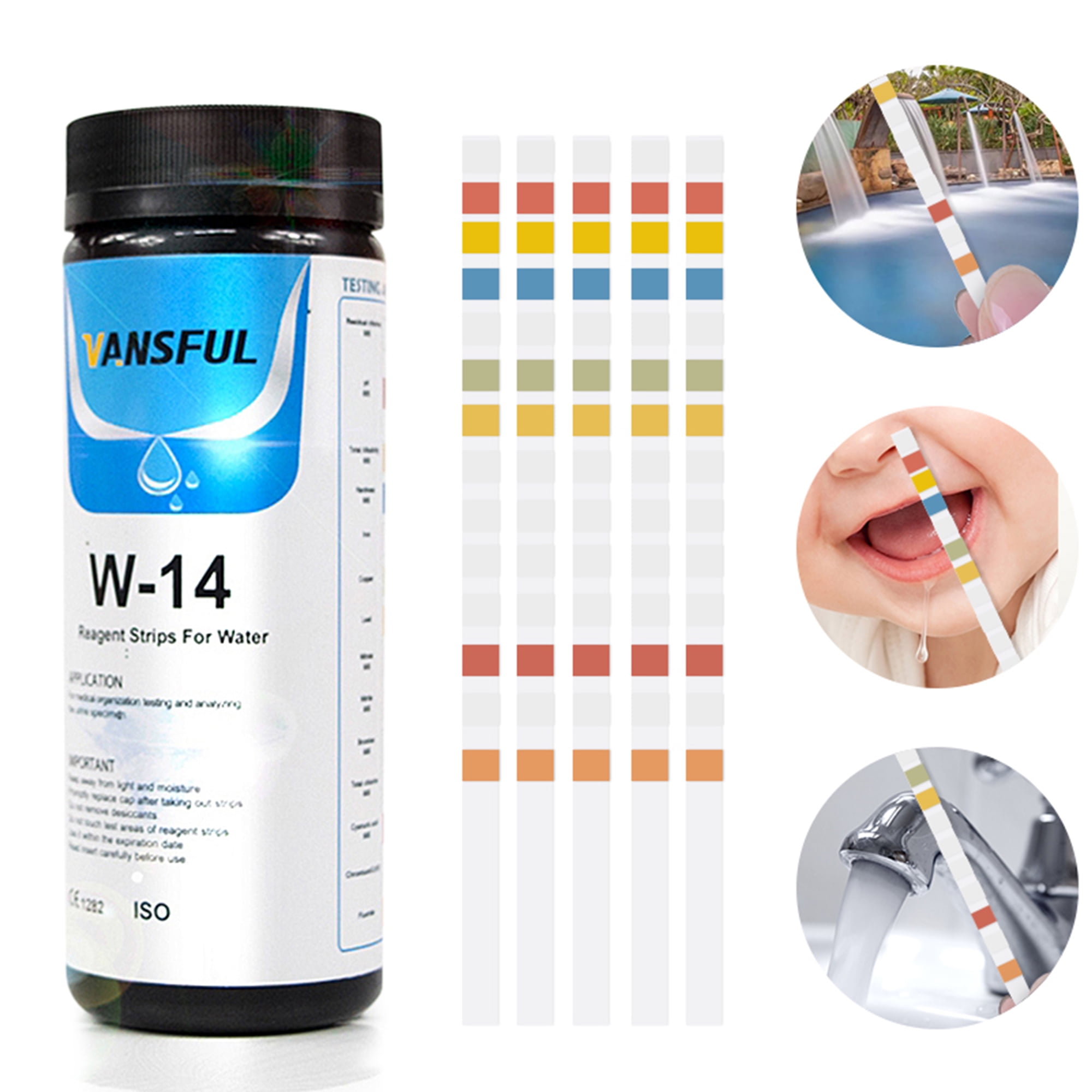 60s Quick Accurate Water Test Strips ,Aquarium Test Strips Testing For