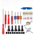 thumbnail image 4 of Trousse d'Outils de Réparation de Noyau de Valve à Air de Qualité Supérieure de 33 Pcs avec Clé Multifonction - Ensemble Complet pour Réparations Automobiles et Mécaniques, Qualité Durable, Conception Conviviale, en Stock Prêt pour Immédiat, 4 of 5