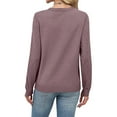 thumbnail image 3 of Maplenight Fall Sweaters for Women Crew Neck Long Sleeve Pullover Tops Knit Soft Cozy Sweater Business Casual Fall Clothes, 3 of 8