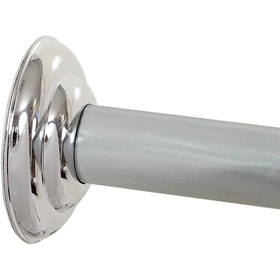 Zenith/Bathware 653SS 72-Inch Adjustable Shower Rod, Chrome - Quantity 1