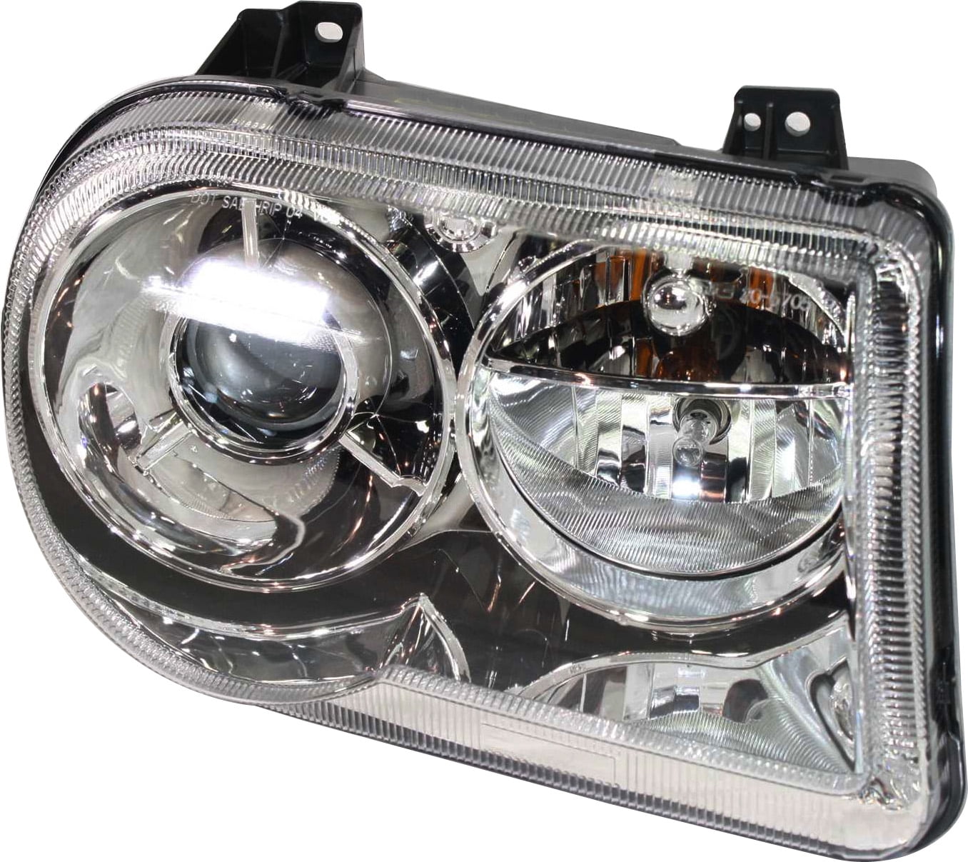 Headlight Compatible With 2005-2010 Chrysler 300 Right Passenger Halogen With bulb(s)