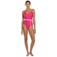 thumbnail image 6 of ClubSwim Noelle Wrap One Piece Swimsuit - Deep Fuchsia/Pink - Small, 6 of 9