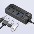 thumbnail image 5 of En 1 Puertos USB Múltiples Con Interruptores Independientes Y Luces Led, Múltiples Tomas USB 1 Puerto USB 3.0 Y 3 Puertos USB 2.0, Multi-usb Para Transferencia De Datos,, 5 of 5