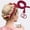 crimson, variant on Women'S No-Heat Curlers with Pink Rose Headband - Soft Sleeping Curl Ribbons for Natural Waves, Gentle DIY Styling Tool for Curly Hair, Hair Styling Accessory | Rose Headband | Comfortable Headgear