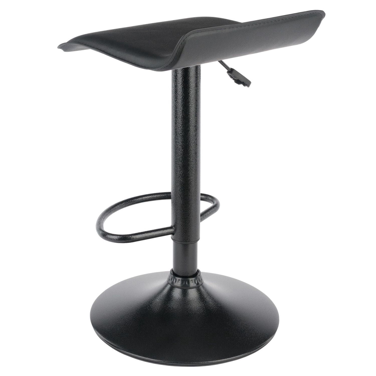 Winsome Obsidian Adjustable Swivel Stools, 2-Pc Set, Black