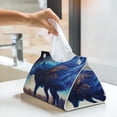 thumbnail image 6 of Sikiie Moonlit Blue Wolf Leather Tissue Box Cover Rectangle, Long Tissue Box Cover, Tissue Box Holder, Tissue Holder for Bathroom, 6 of 7