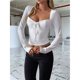 thumbnail image 4 of Top de Encaje de Larga con Cuello en V para Mujer, Estilo Y2K, Camiseta Sin Mangas, Ideal para Otoño e Invierno L, 4 of 7
