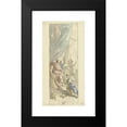 thumbnail image 2 of Elias van Nijmegen 9x14 Black Modern Framed Museum Art Print Titled - Saul Gives David His Daughter Michal (1677 - 1755), 2 of 5