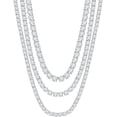 thumbnail image 6 of Leander Moissanite Tennis Necklace 3mm-6.5mm (0.1-0.5CT) D/VVS1 Round Cut, 14K White Gold Plated 925 Silver, Hypoallergenic Jewelry Gift for Women Men with GRA Certificate., 6 of 6