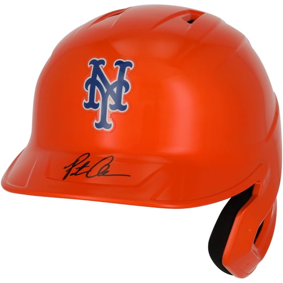 Pete Alonso New York Mets Autographed Alternate Chrome Rawlings Mach Pro Replica Batting Helmet - Fanatics Exclusive - Fanatics Authentic Certified