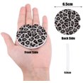 thumbnail image 3 of Car Drinks Set oF 2 Pack Leopard Print Absorbent Ceramic Stone Black Grey White with A Finger Notch For Easy Removal From Auto Cupholder, 3 of 6