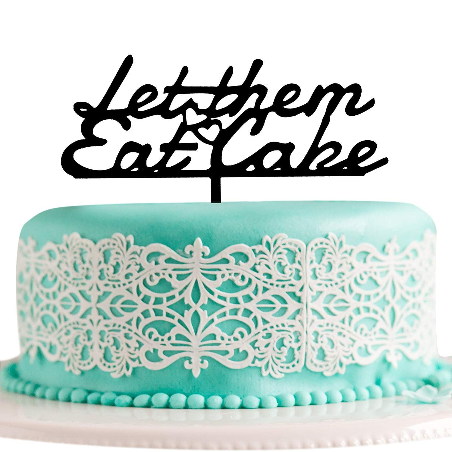 JennyGems Cake Topper Let Them Eat Cake (Marie Humorous