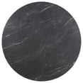 thumbnail image 3 of Coaster Camden Round 48-inch Faux Marble Top Metal Dining Table in Black, 3 of 5