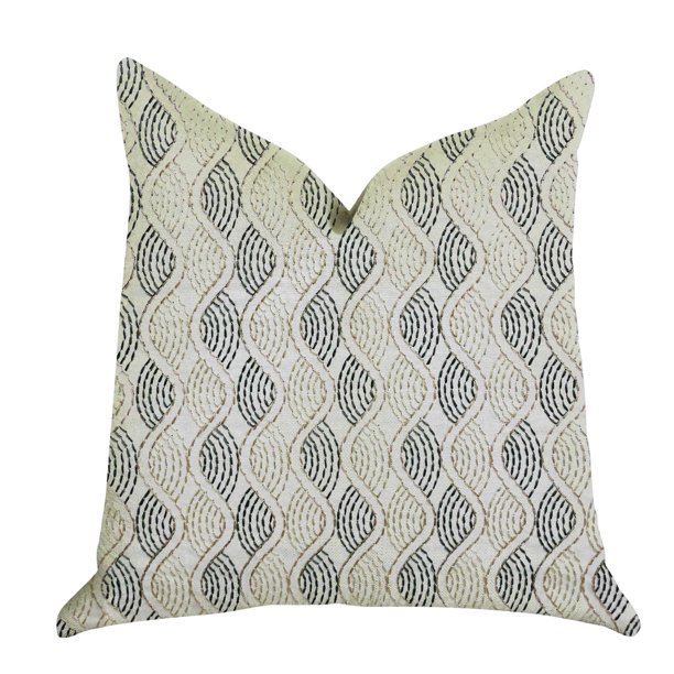 Twist Luxury Throw Pillow in Blue, Beige Colors 18in x 18in Walmart
