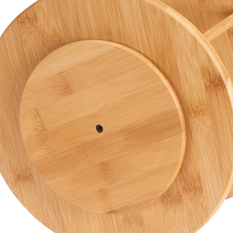 Better Homes & Gardens 2-Level Bamboo Lazy Susan Turntable for