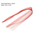 thumbnail image 2 of Uxcell Watermelon Nets Hanging Melon Hammocks with Loop-Style Closures Reusable Fruit Net Bag for Garden Red 23.62Inch, 2 of 7
