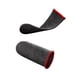 thumbnail image 1 of Fundas para dedos ultrafinas de fibra de plata, ideales para juegos móviles como Free Fire y PUBG, con diseño antideslizante y bordes rojos, par negro, mejora la precisión y el control en pantallas, 1 of 7