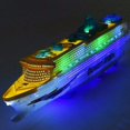 thumbnail image 3 of Barco de crucero colorido para niños, barco eléctrico con luz LED intermitente, juguete con sonido, 50x11x6 cm/19,7x4,3x2,3 pulgadas, 3 of 5