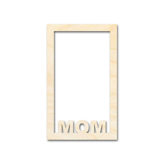 Unfinished Mom Frame Shape 8" / 1/4"