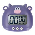 thumbnail image 1 of Digital Kitchen Timer, Countdown, Cartoon Animal Sound, Flash Alert, Easy Operation with Stand for Cooking Teaching, Purple Cow, 1 of 4