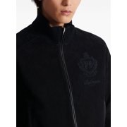 Balmain Black Embroidered Zip Bomber Jacket (Men's)