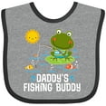 thumbnail image 3 of Inktastic Daddys Fishing Buddy Cute Frog Boys or Girls Baby Bib, 3 of 4