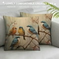 thumbnail image 3 of HENGT  Decorative Pillows for Couch Oil Painting Birds Cushion Pillow Cover Colorful Cute Birds Outdoor Square Pillow Cushion Cases Pillow Case Farmhouse Rustic Cushion Case for Sofa Couch, 3 of 5