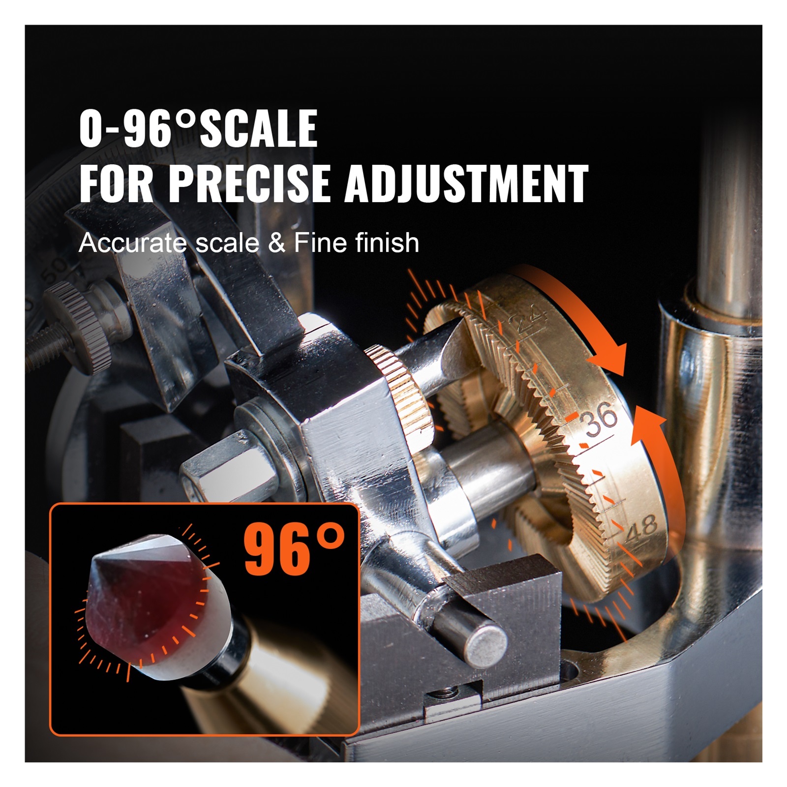 180W 2800RPM Faceting Machine, Jade Grinding Polishing Machine, Rock Polisher Jewel Angle Polisher With Faceted ,Powerhouse Performance