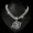 Silver-18inch, variant on Men Women Hip Hop Hourglass Pendant Necklace 15mm Crystal Cuban Chain Iced Out Bling Necklaces Fashion Charm Jewelry