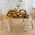 thumbnail image 3 of BANET Cover Table Cloth Fitted Tablecloth Elastic Edged Fits Tables Up to White, 3 of 7